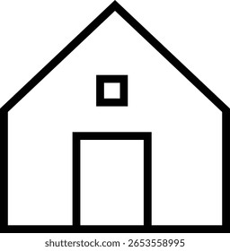 House Icons Set minimalistic Style Home and Real Estate Symbol Collection for Apps, Websites, and UI Design on White Background - Stock Vector
