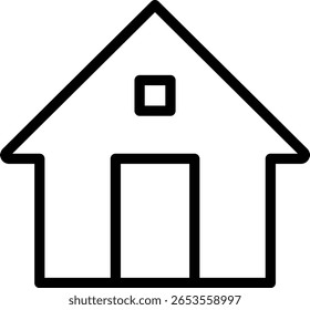  House Icons Set minimalistic Style Home and Real Estate Symbol Collection for Apps, Websites, and UI Design on White Background - Stock Vector
