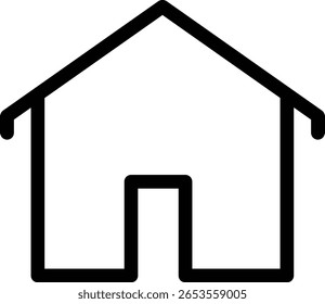  House Icons Set minimalistic Style Home and Real Estate Symbol Collection for Apps, Websites, and UI Design on White Background - Stock Vector
