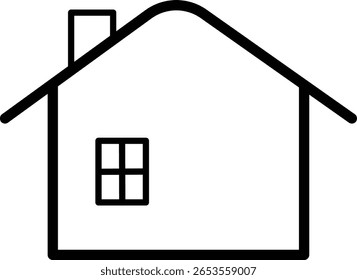  House Icons Set minimalistic Style Home and Real Estate Symbol Collection for Apps, Websites, and UI Design on White Background - Stock Vector
