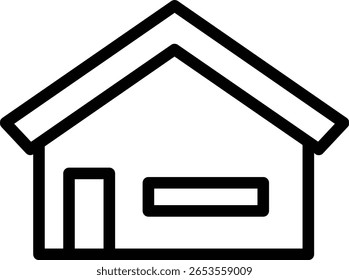  House Icons Set minimalistic Style Home and Real Estate Symbol Collection for Apps, Websites, and UI Design on White Background - Stock Vector
