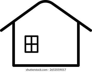  House Icons Set minimalistic Style Home and Real Estate Symbol Collection for Apps, Websites, and UI Design on White Background - Stock Vector
