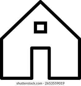  House Icons Set minimalistic Style Home and Real Estate Symbol Collection for Apps, Websites, and UI Design on White Background - Stock Vector
