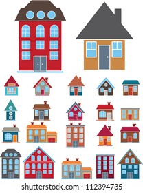 House Icons Set, Vector