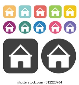 House icons set. Vector Illustration eps10. 