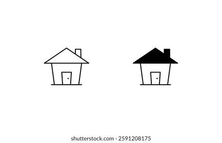 House icons set vector stock illustration