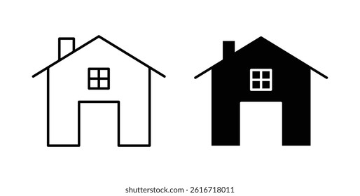 House icons set for website design
