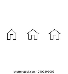 House icons sign. Set of home icon collection for web. vector illustration