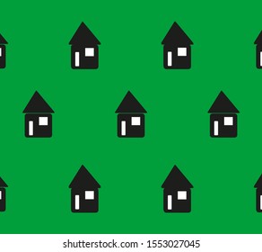 House Icons. Sticker Design. Vector Illustration.