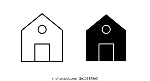 House icons. thin line vector icons