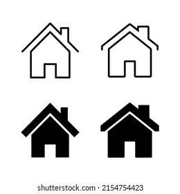 House icons vector. Home sign and symbol