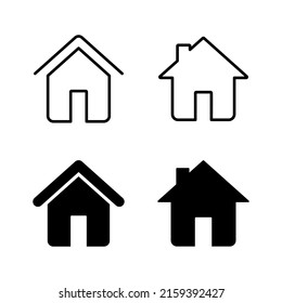 House icons vector. Home sign and symbol