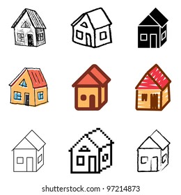 Simple House Drawing Black Images, Stock Photos & Vectors | Shutterstock