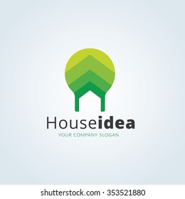 House idea logo template