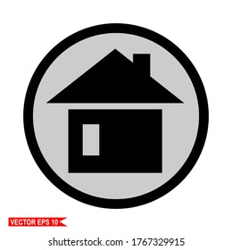 

casa, ilustración de una casa de estilo plano,