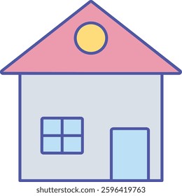  House illustration with isolated background 