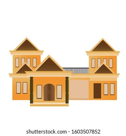 house illustration template design vector