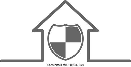 House image defending with a shield
