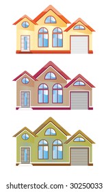 The house image on a white background
