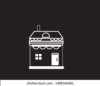 house image vector icon for design and art