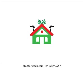 Vector de logotipo de inspiración para mejoras en la casa