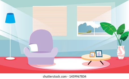 house inside scene with sofa and decoration interiors