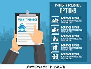 House insurance business service template. Vector illustration. Can be used for workflow layout, banner, diagram, number options, web design, timeline, infographics.