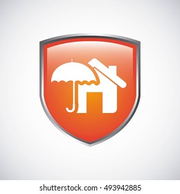 house insurance concept icon vector illustration design
