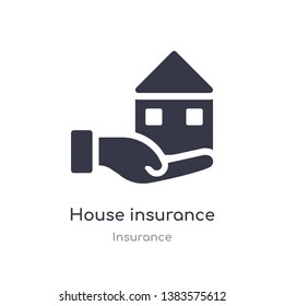 house insurance icon. isolated house insurance icon vector illustration from insurance collection. editable sing symbol can be use for web site and mobile app