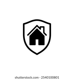house insurance icon logo design. house protection sign and symbol