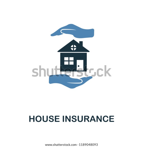 House\
Insurance icon in two color design. Line style icon from insurance\
collection. UX and UI. Pixel perfect premium house insurance icon.\
For web design, apps, software and\
printing.