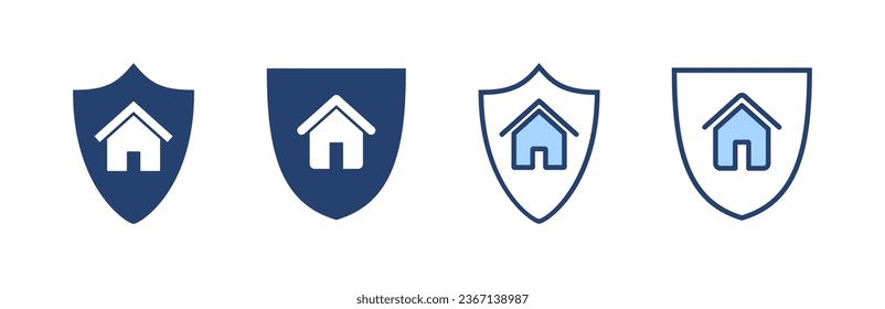 house insurance icon vector. house protection sign and symbol