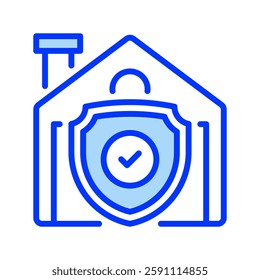 House Insurance line icon. Universal creative premium symbol. Vector sign icon logo template. Vector illustration