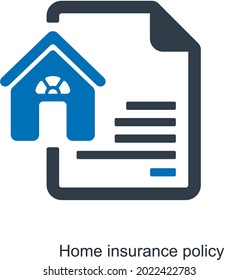 House Insurance Policy Plan Icon Concept