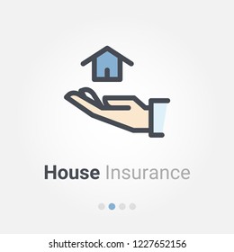 house insurance vector icon