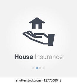 house insurance vector icon