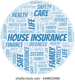 House Insurance word cloud vector made with text only