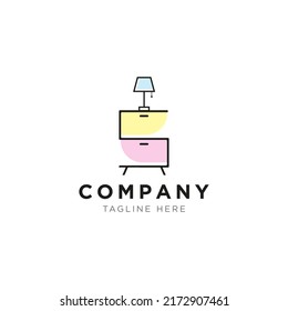 House Interior, Furniture Gallery Logo Design Template