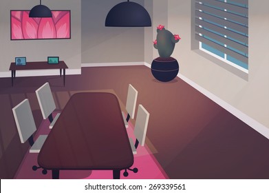 House interior illustration