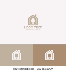 House interior logo design template