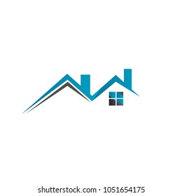 house interior logo illustration design vector