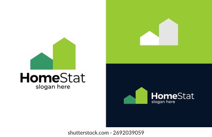 Ilustración vectorial de diseño de logotipo de inversión de casa. Abstractas diseño de construcción de viviendas con gráfico de gráfico de inversión financiera Icono, símbolos, creativo