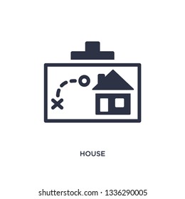 house isolated icon. Simple element illustration from strategy concept. house editable logo symbol design on white background. Can be use for web and mobile.