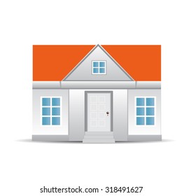 House Isolated on White