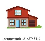 House isolated on white background