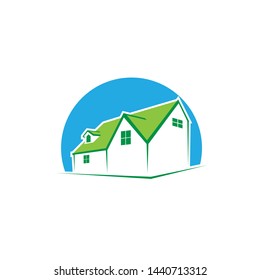 House isolated on white background. Vector house or family home isolated. Real estate house vector