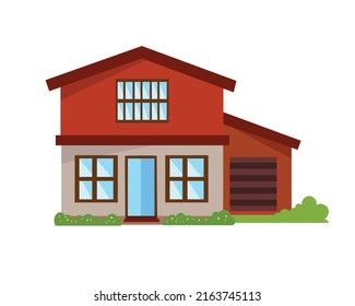 House isolated on white background
