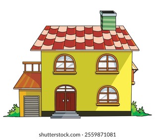 House isolated on white background