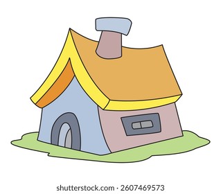 A house isolated on white background
