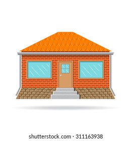 the house isolated on white background, vector image
